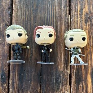 3 Funko Pop Marvel Black Widow Figures